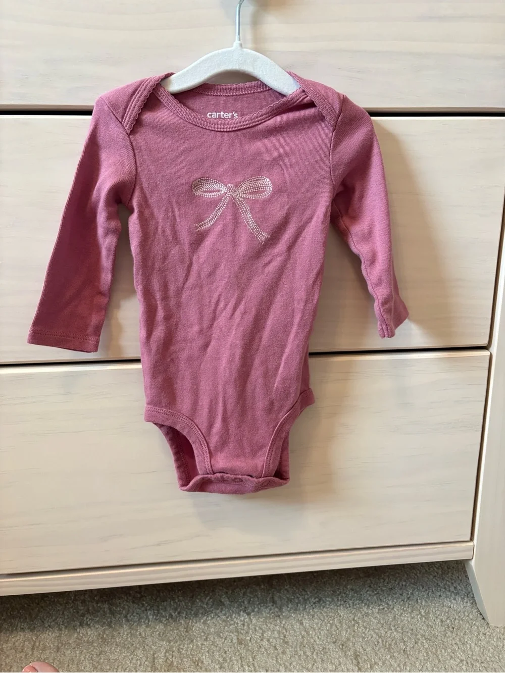 Four Carters 6 Month Baby Girl Clothing Bundle in Pink and Cream